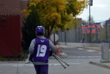 Injured lacrosse player returns to the turf