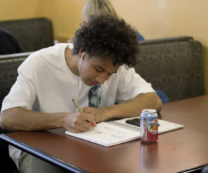 Student workers on campus