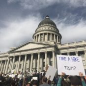 Westminster community members attend rally protesting proposal to shrink Utah national monuments