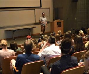 Award-winning poet Carlos Andrés Gómez encourages Westminster to be mindful with words