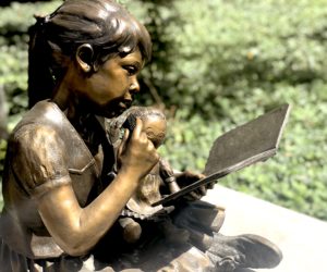 Long-time Westminster employee honors late wife with statue