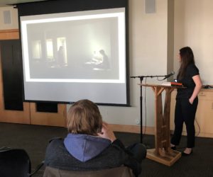 Presenter draws connection from manic pixie dream girl trope to violence against women with mental illness