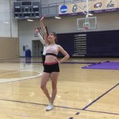 Student balances college, work, cheerleading to visit family each weekend