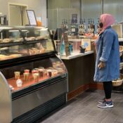 With fewer customers at Griff’s Roost, one barista left to run the show