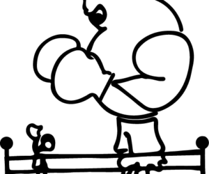 Two boxers in a ring, one much larger than the other. Speakers at the Eccles Inclusion week compare the fight against racism to this type of boxing match.
