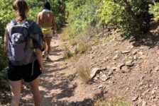 Westminster College students hike in Millcreek together. Unfortunately outdoor access is limited for some groups.