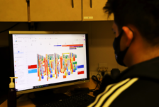 Westminster College athletic trainer looks at his busy schedule. Crowded athletic facilities and overworked staff are a concern in the Spring 2021 season.