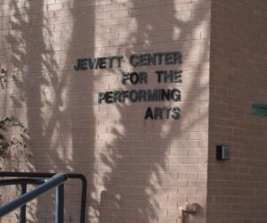 Archive photo of Jewett Center for the Performing Arts. Westminster dancers create and perform "Surrendered Contact" in May of 2021.