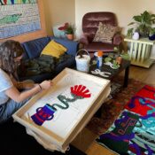 ‘I can probably do that’: Westminster student hooked on traditional rug making