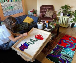 ‘I can probably do that’: Westminster student hooked on traditional rug making