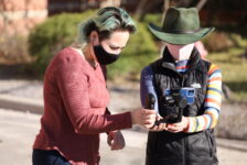 Cam Welch and Carly Schaub filming “One Shot.”