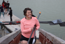 Meghan Saunders coaches the youth rowing club at the Great Salt Lake.
