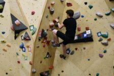 Students climb to new heights with updated rock wall