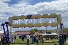 Kilby Block Party sign at the indie music festival.